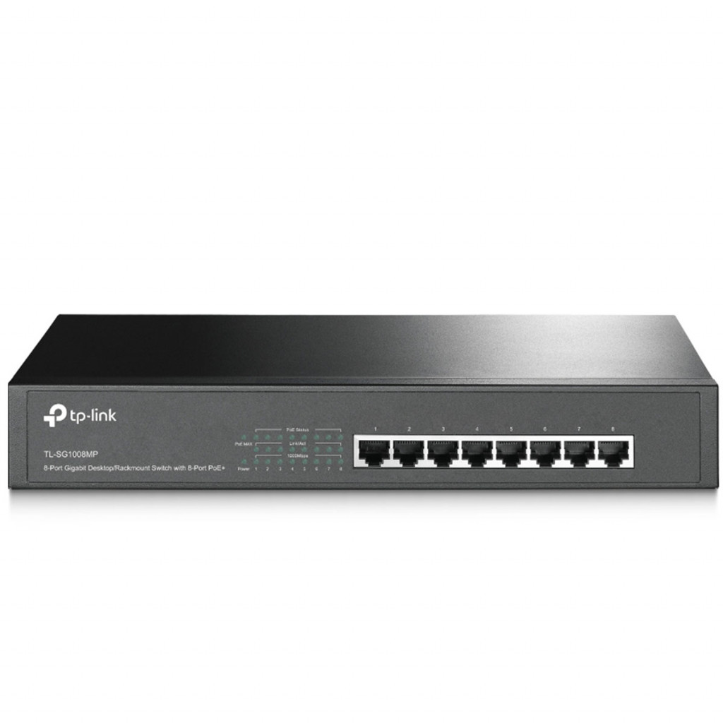 سوئیچ شبکه 8 پورت +PoE تی پی لینک مدل TL-SG1008